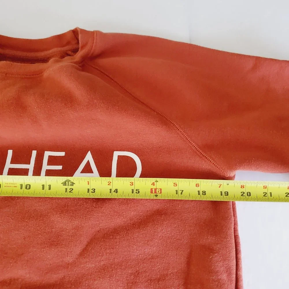 Brunette The Label Sweatshirt Redhead Cotton Lounge Urban Trendy Orange M - Picture 7 of 9